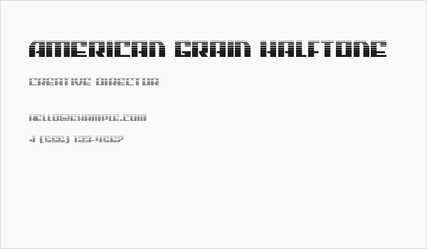 American Grain Halftone Business Card
