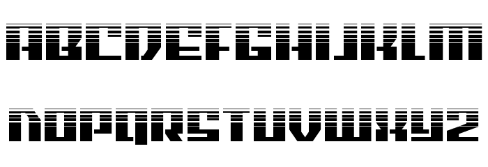 American Grain Halftone Font LOWERCASE