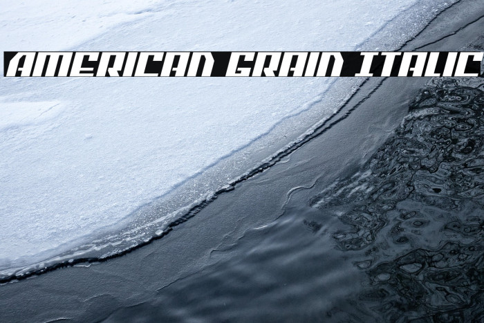 American Grain Italic Example 1