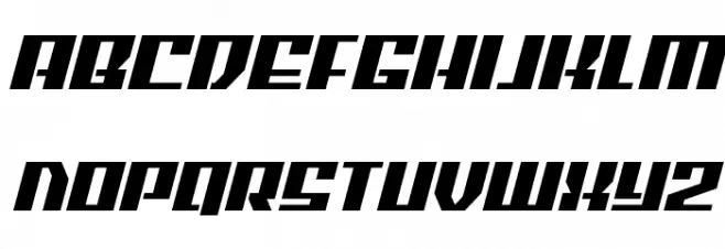 American Grain Italic 字体 小写