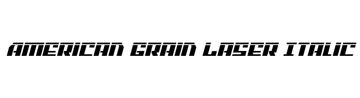 American Grain Laser Italic  Free Fonts Download