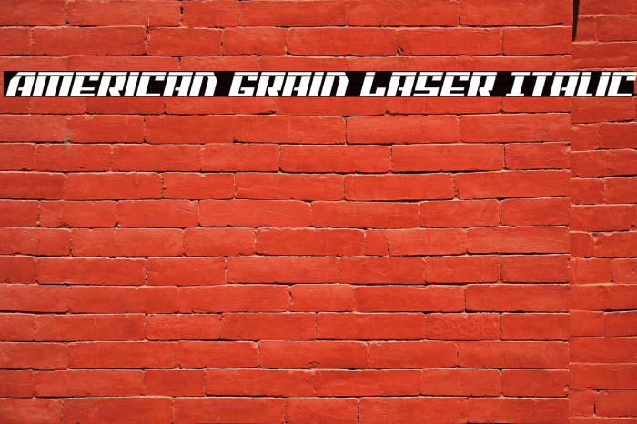 American Grain Laser Italic Example 2