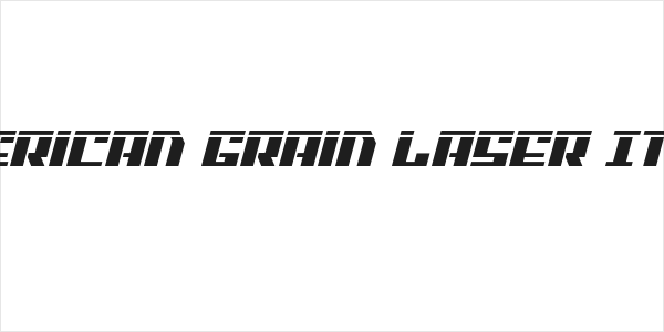 American Grain Laser Italic Logo
