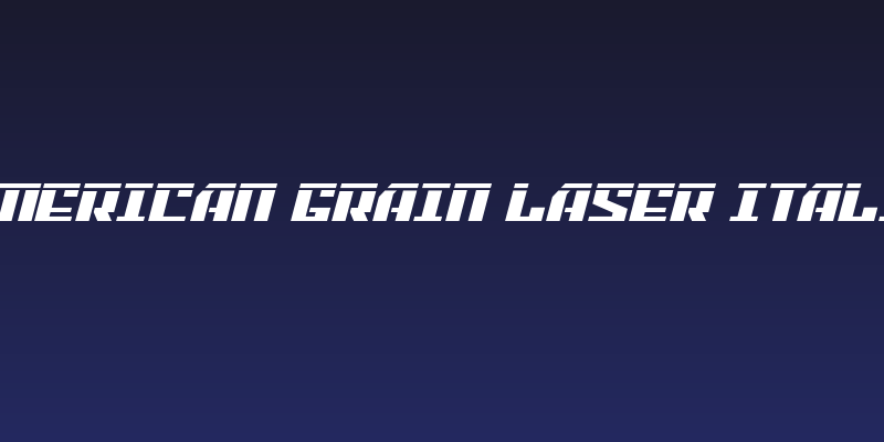 American Grain Laser Italic Social Header