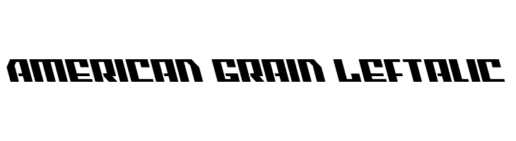 American Grain Leftalic  नि: शुल्क फ़ॉन्ट्स डाउनलोड