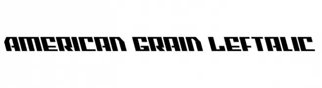 American Grain Leftalic  Frei Schriftart Herunterladen