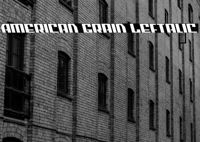 American Grain Leftalic Example 2