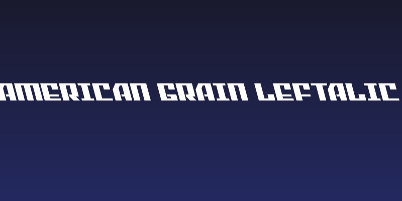 American Grain Leftalic Social Header