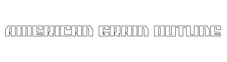 American Grain Outline  Fuentes Gratis Descargar