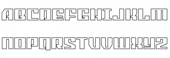 American Grain Outline Шрифта ВЕРХНИЙ