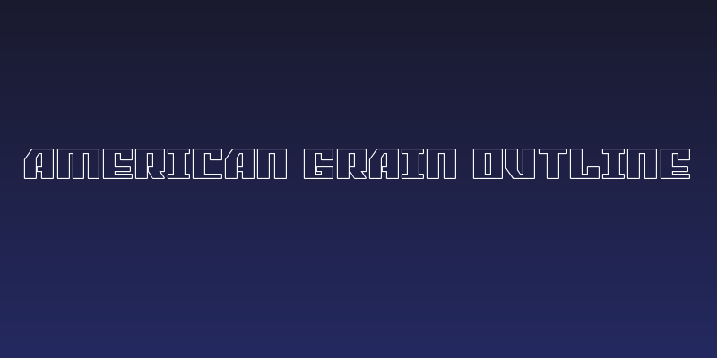 American Grain Outline Social Header