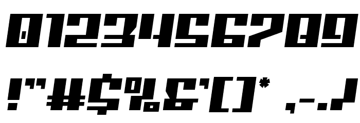 American Grain Semi-Italic Font OTHER CHARS