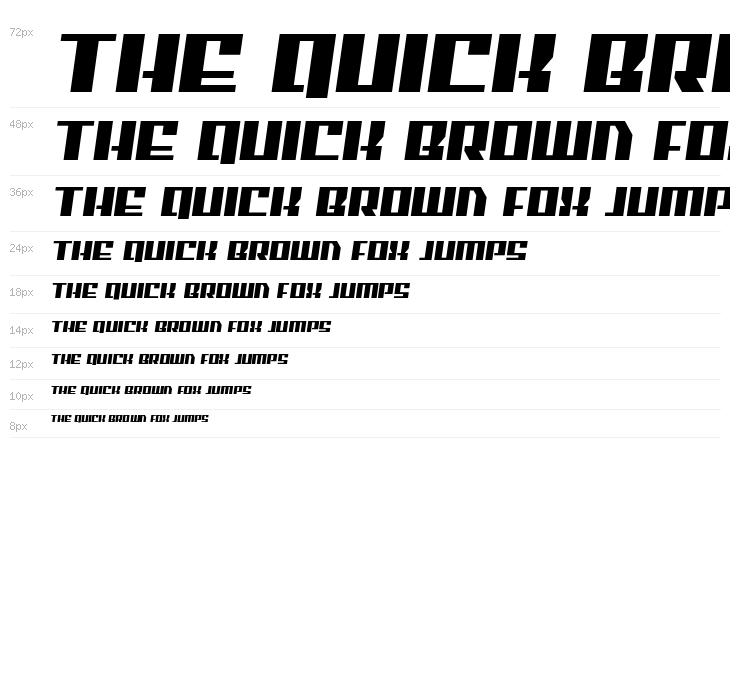 American Grain Semi-Italic Waterfall