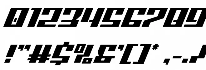 American Grain Super-Italic Font OTHER CHARS