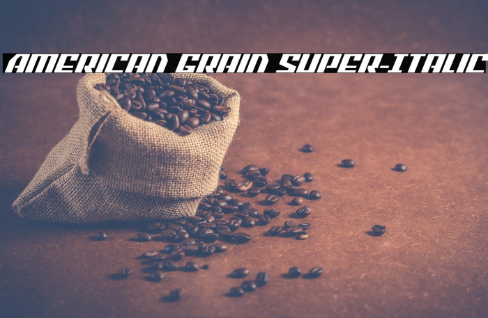 American Grain Super-Italic Example 2