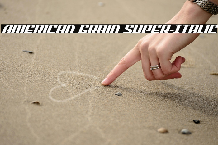American Grain Super-Italic Example 3