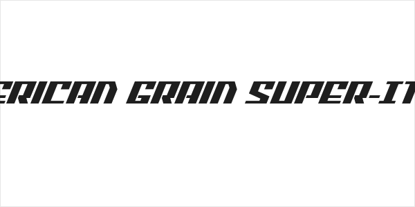 American Grain Super-Italic Logo