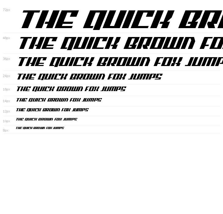 American Grain Super-Italic Waterfall