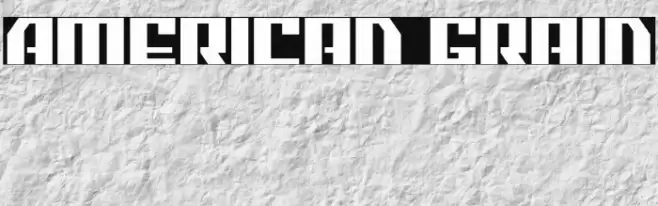 American Grain Font examples