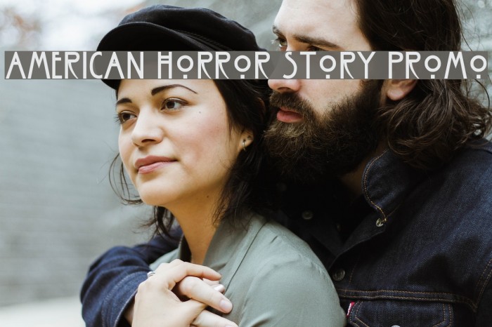 American Horror Story Promo Font examples
