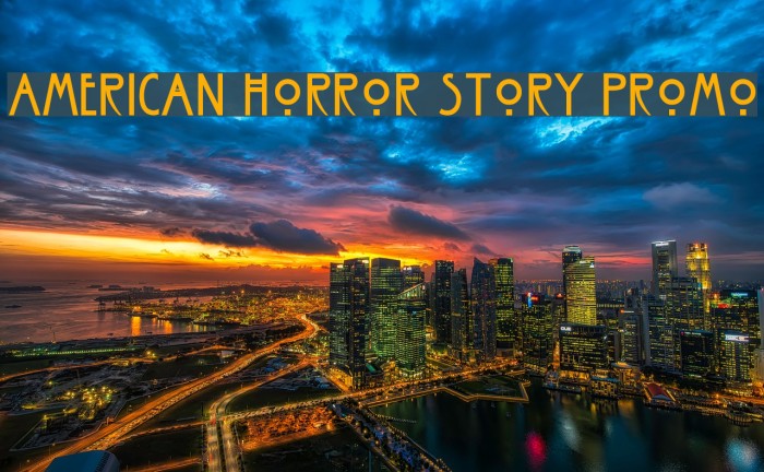 American Horror Story Promo Font examples