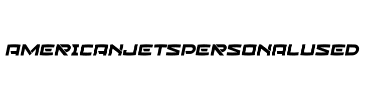 American Jets Personal Used  免费字体下载