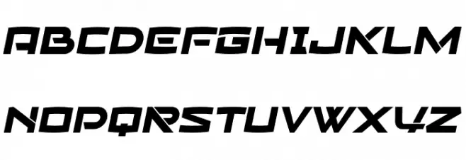 American Jets Personal Used Schriftart Groß
