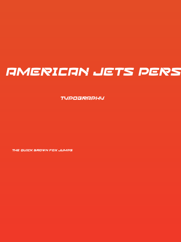 American Jets Personal Used Poster