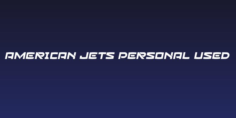 American Jets Personal Used Social Header