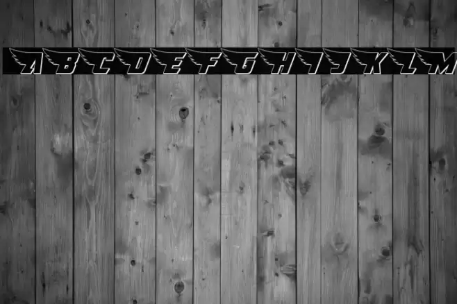 American Kestrel 3D Font examples