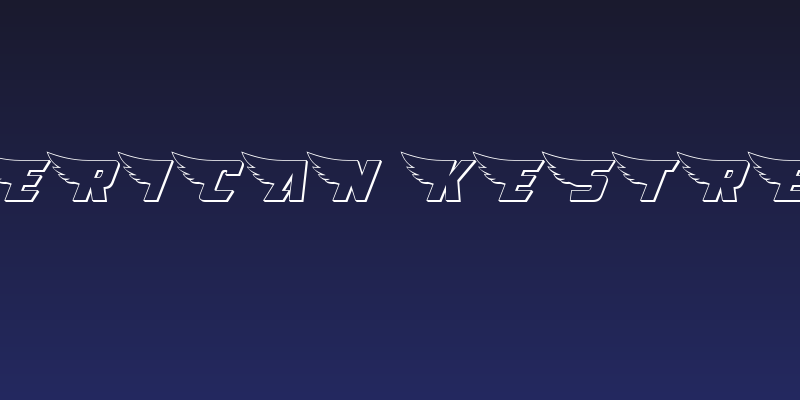 American Kestrel 3D Social Header