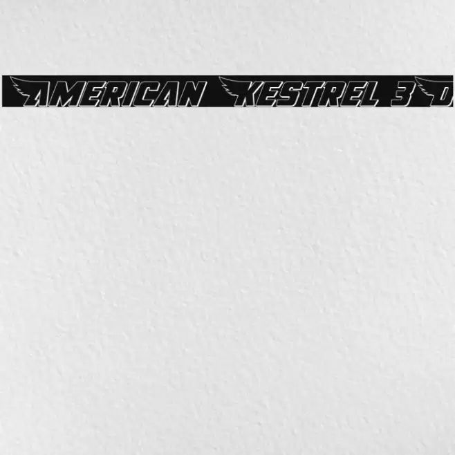 American Kestrel 3D Font examples