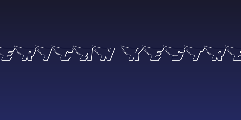 American Kestrel 3D Social Header