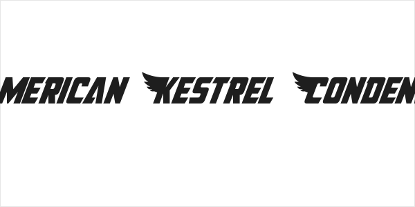 American Kestrel Condensed Logo