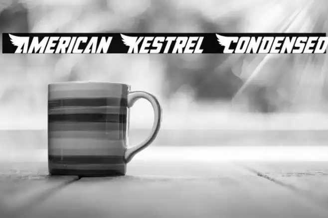 American Kestrel Condensed Font examples