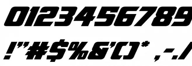 American Kestrel Expanded Font OTHER CHARS