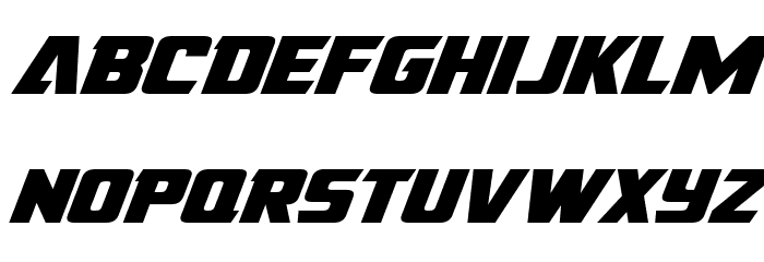 American Kestrel Expanded Font LOWERCASE