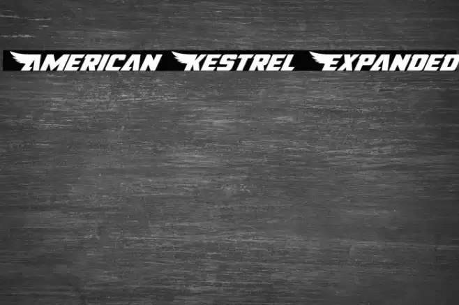 American Kestrel Expanded Font examples