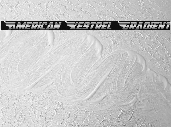 American Kestrel Gradient Font examples