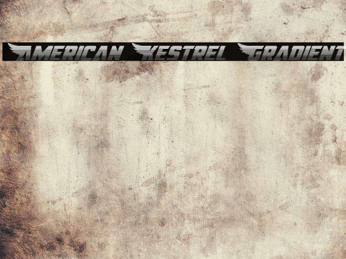 American Kestrel Gradient Font examples