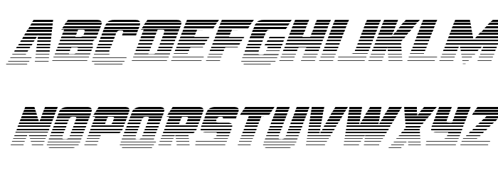 American Kestrel Gradient Font LOWERCASE