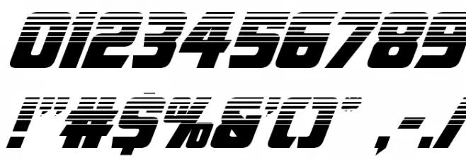 American Kestrel Halftone Font OTHER CHARS