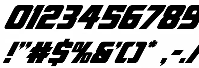 American Kestrel Italic Font OTHER CHARS