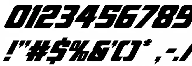 American Kestrel Italic Font OTHER CHARS