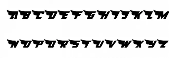 American Kestrel Italic Fonte MAIÚSCULAS