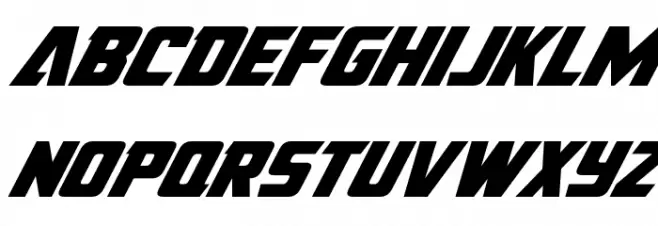 American Kestrel Italic Font LOWERCASE