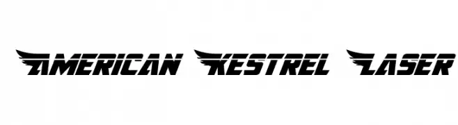American Kestrel Laser  Frei Schriftart Herunterladen