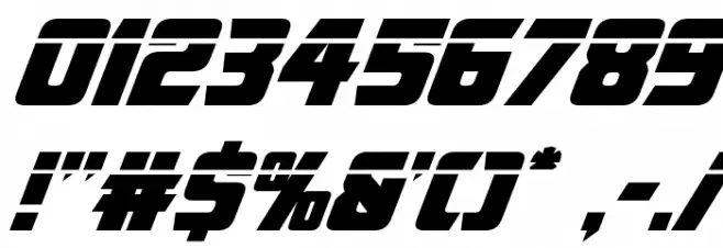 American Kestrel Laser Font OTHER CHARS