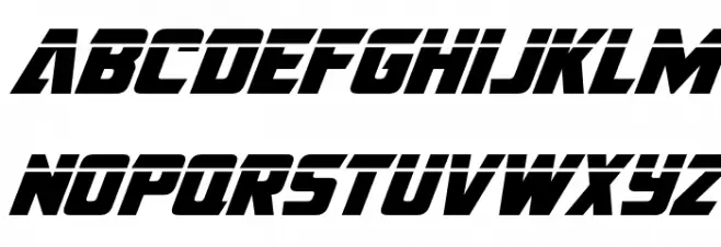 American Kestrel Laser 字体 小写