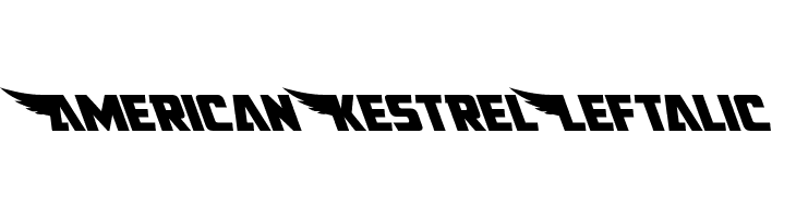 American Kestrel Leftalic  font caratteri gratis